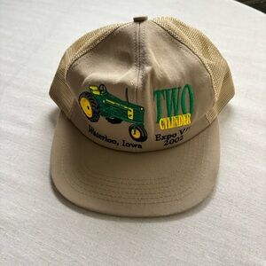 Vintage John Deere Tractor Hat Two Cylinder Expo V 2002 Waterloo Iowa